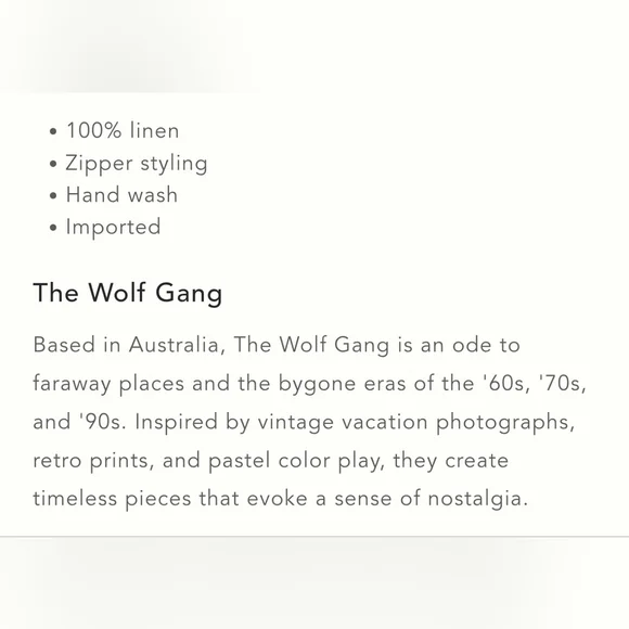 The Wolf Gang Mirador Linen Mini Dress, Vintage Black & Ivory Pattern, XS - Picture 5 of 14